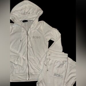 BCBG Rhinestone Terry Cloth Track Set